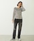 2WAY RUFFLE COLLAR STRIPED L/S TOP