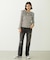2WAY RUFFLE COLLAR STRIPED L/S TOP