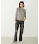 2WAY RUFFLE COLLAR STRIPED L/S TOP