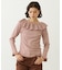 2WAY RUFFLE COLLAR STRIPED L/S TOP