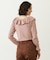 2WAY RUFFLE COLLAR STRIPED L/S TOP