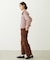 2WAY RUFFLE COLLAR STRIPED L/S TOP