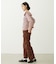 2WAY RUFFLE COLLAR STRIPED L/S TOP