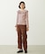 2WAY RUFFLE COLLAR STRIPED L/S TOP