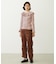 2WAY RUFFLE COLLAR STRIPED L/S TOP