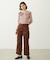 2WAY RUFFLE COLLAR STRIPED L/S TOP