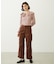 2WAY RUFFLE COLLAR STRIPED L/S TOP