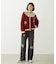 2WAY RUFFLE COLLAR STRIPED L/S TOP
