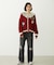 2WAY RUFFLE COLLAR STRIPED L/S TOP