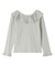 2WAY RUFFLE COLLAR STRIPED L/S TOP