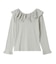 2WAY RUFFLE COLLAR STRIPED L/S TOP