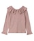 2WAY RUFFLE COLLAR STRIPED L/S TOP