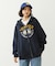 COLLEGE LOGO PATCH ZIP UP HOODIE