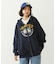 COLLEGE LOGO PATCH ZIP UP HOODIE