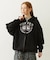 COLLEGE LOGO PATCH ZIP UP HOODIE