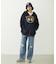 COLLEGE LOGO PATCH ZIP UP HOODIE