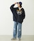 COLLEGE LOGO PATCH ZIP UP HOODIE