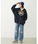 COLLEGE LOGO PATCH ZIP UP HOODIE
