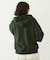 COLLEGE LOGO PATCH ZIP UP HOODIE