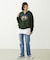 COLLEGE LOGO PATCH ZIP UP HOODIE