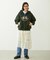 COLLEGE LOGO PATCH ZIP UP HOODIE
