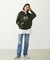 COLLEGE LOGO PATCH ZIP UP HOODIE