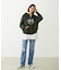 COLLEGE LOGO PATCH ZIP UP HOODIE
