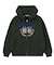 COLLEGE LOGO PATCH ZIP UP HOODIE