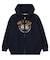 COLLEGE LOGO PATCH ZIP UP HOODIE
