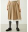 LACE HEM STRIPED SKIRT