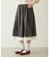 LACE HEM STRIPED SKIRT