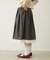 LACE HEM STRIPED SKIRT