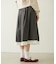 LACE HEM STRIPED SKIRT