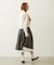 LACE HEM STRIPED SKIRT