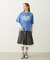 LACE HEM STRIPED SKIRT