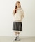 LACE HEM STRIPED SKIRT