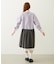 LACE HEM STRIPED SKIRT