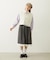 LACE HEM STRIPED SKIRT