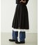 LACE HEM STRIPED SKIRT