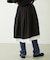 LACE HEM STRIPED SKIRT