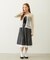 LACE HEM STRIPED SKIRT