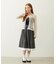 LACE HEM STRIPED SKIRT