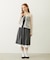 LACE HEM STRIPED SKIRT