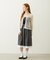 LACE HEM STRIPED SKIRT