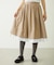 LACE HEM STRIPED SKIRT
