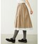 LACE HEM STRIPED SKIRT