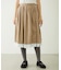 LACE HEM STRIPED SKIRT