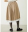 LACE HEM STRIPED SKIRT