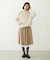 LACE HEM STRIPED SKIRT