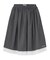 LACE HEM STRIPED SKIRT